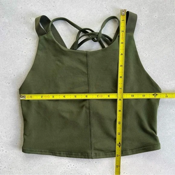 FREE PEOPLE FP Movement Sports Bra XS Secret Moss Green - Picture 2 of 4